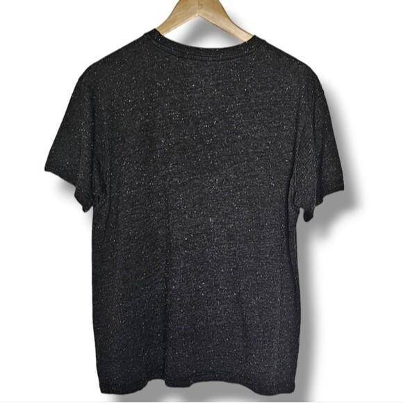 Space Jams Short Sleeve T-Shirt Size L Black Speckled Graphic Tee Bugs Daffy - Picture 4 of 8